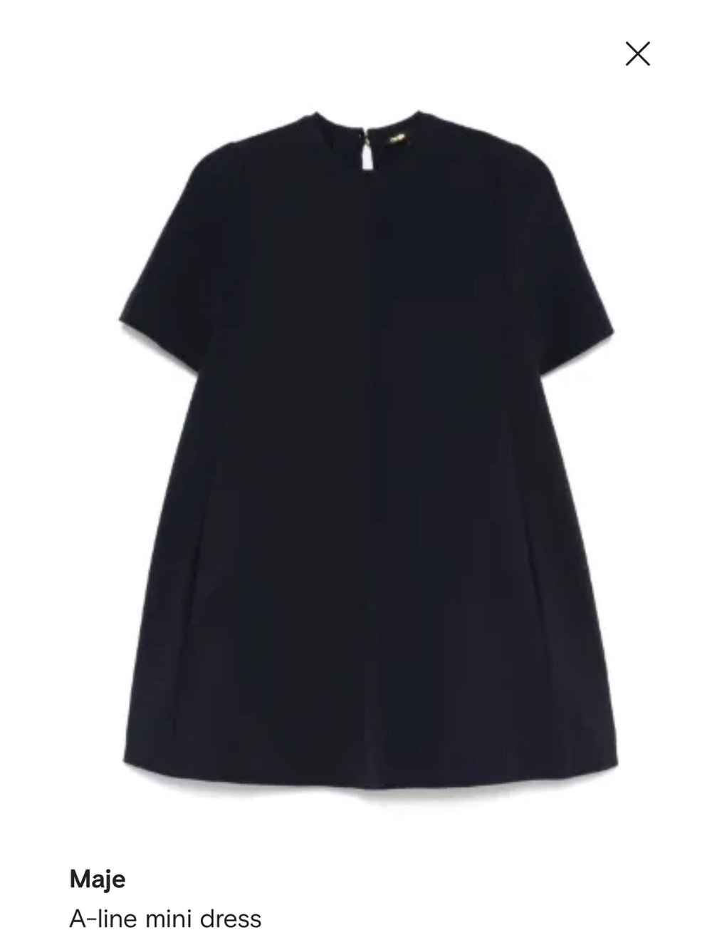 NWT Maje A-line mini dress